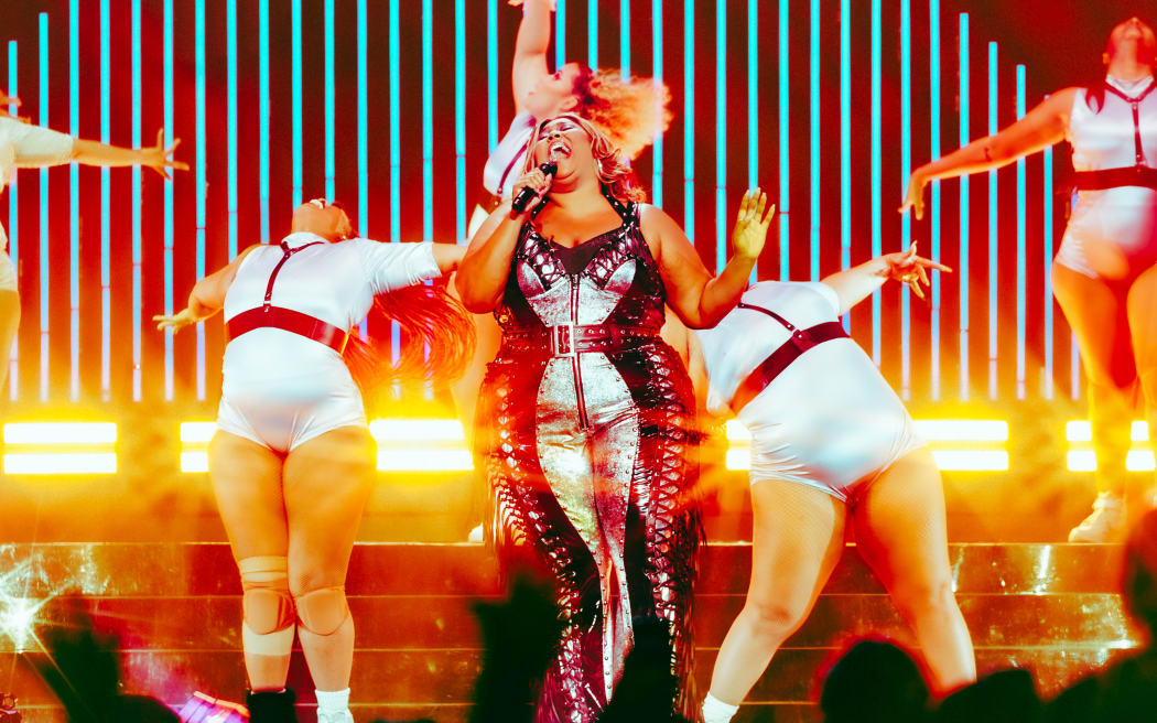 Lizzo performs at Spark Arena in Auckland, on 26 July, 2023