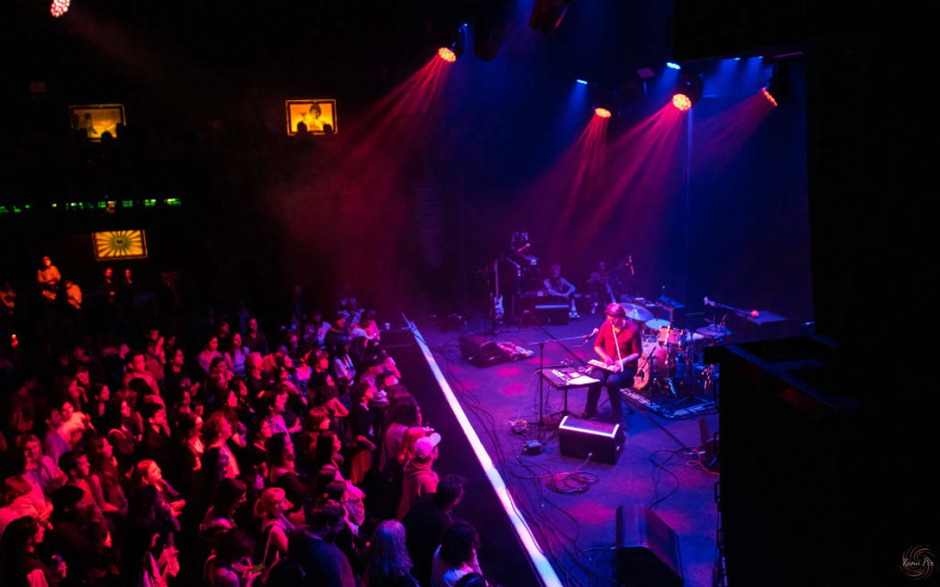 Maxine Funke performing at the Powerstation, in support of Big Thief