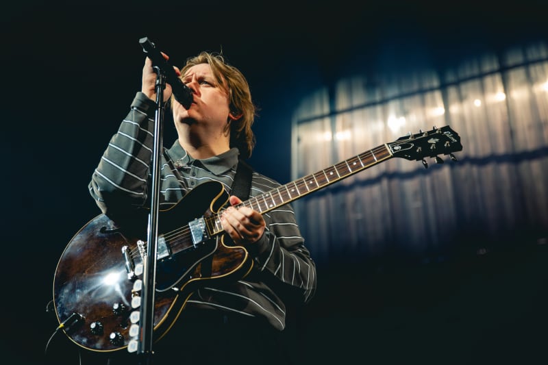 Lewis Capaldi performs in Christchurch, 2025.