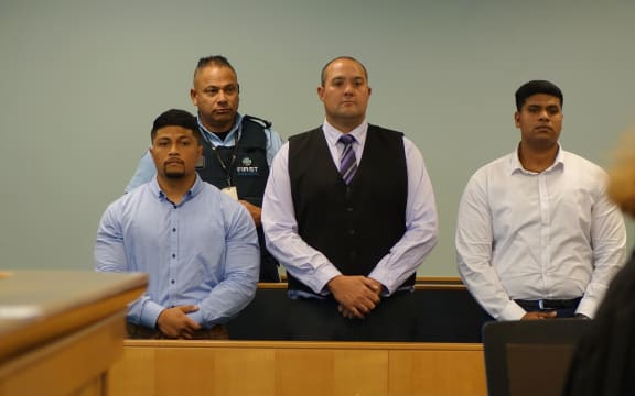Desmond Fa’afoi (left), Wiremu Paitea (middle) and Viju Devassy (right).