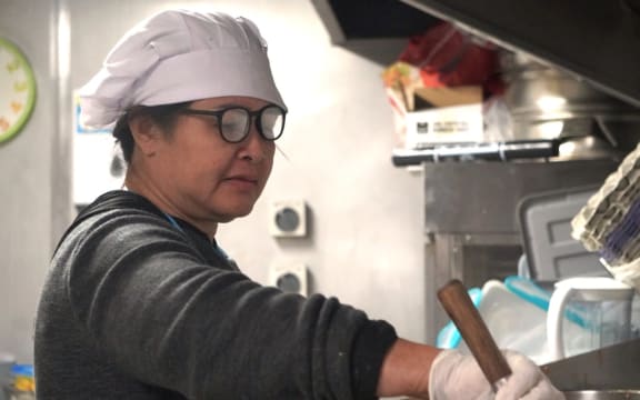 Neela Neela cooking.