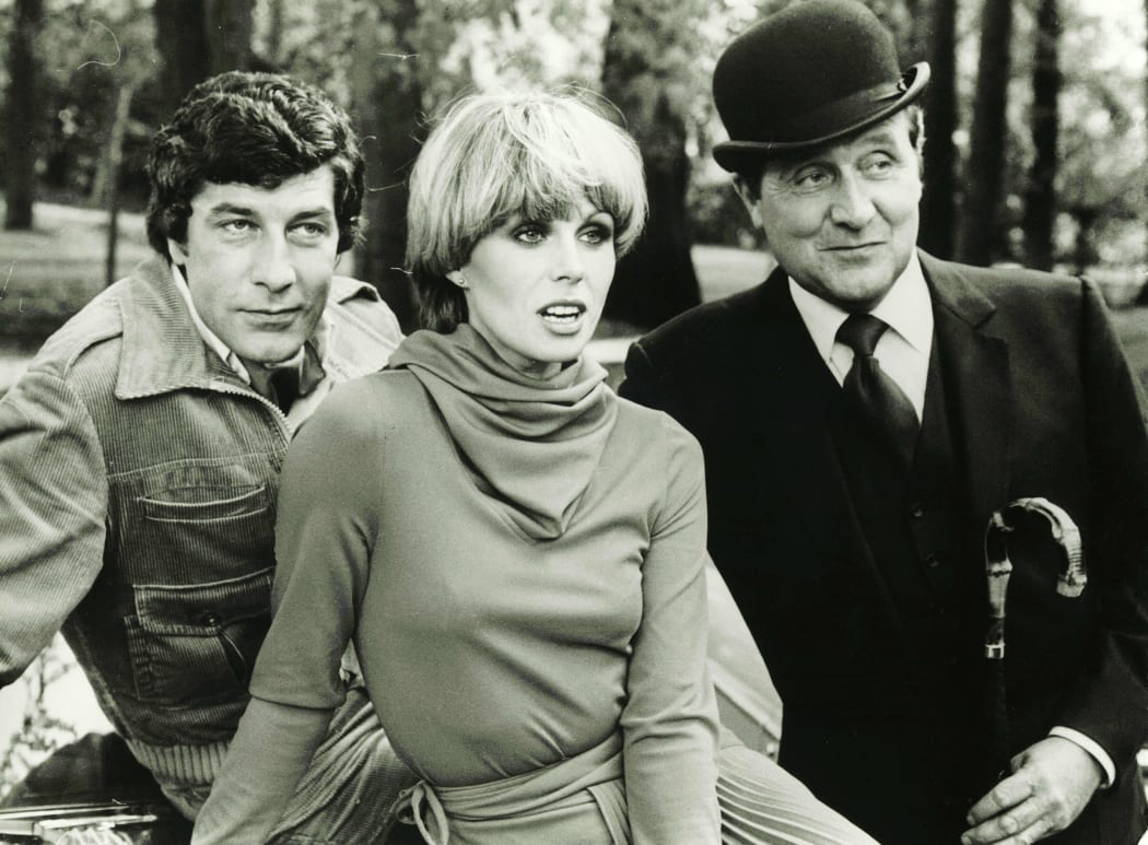 Gareth Hunt, Joanna Lumley and  Patrick Macnee starred in the 1970s revival The New Avengers.