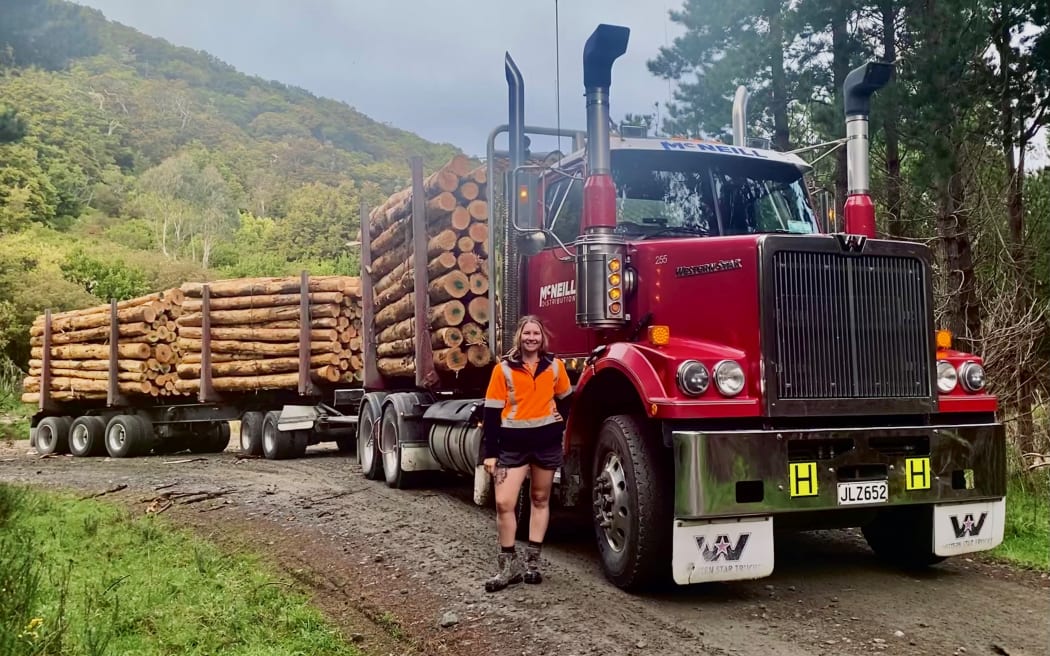 Southland logging truck driver Emma Satherly