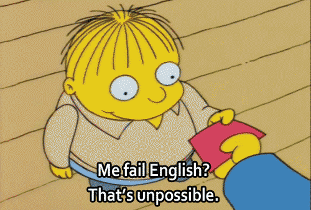 Gif of Ralph saying failing english is unpossible