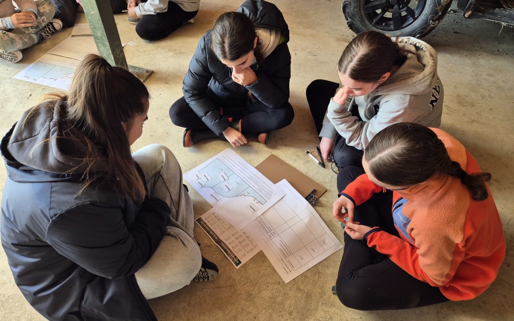 Despite not coming from rural backgrounds, this group of Y9 and Y10 students from Solway College got stuck into the activity finding the right tree for the right place.