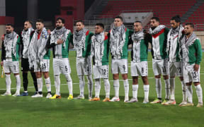 Palestine's starting 11 ahead of the 2026 FIFA World Cup AFC qualifiers football match against Lebanon in Sharjah, UAE on November 16.