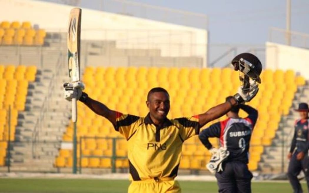 PNG captain Jack Vare starred with the bat against Nepal.