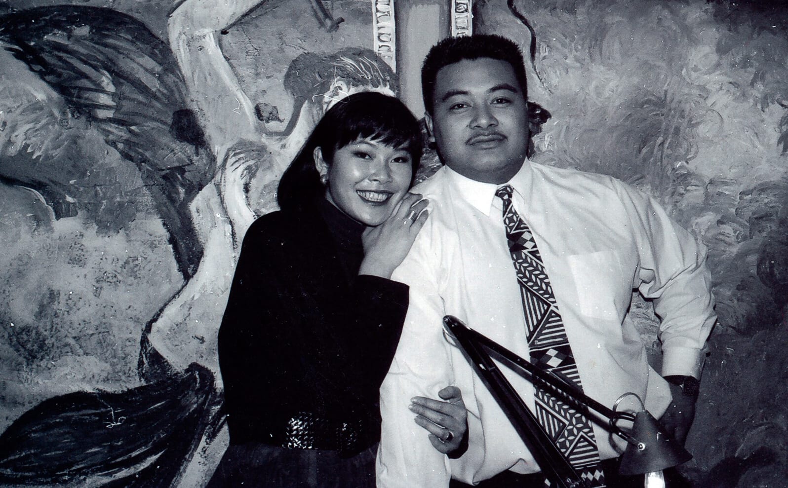 Geeling Ching and Soane Filitonga at Roma, 1989