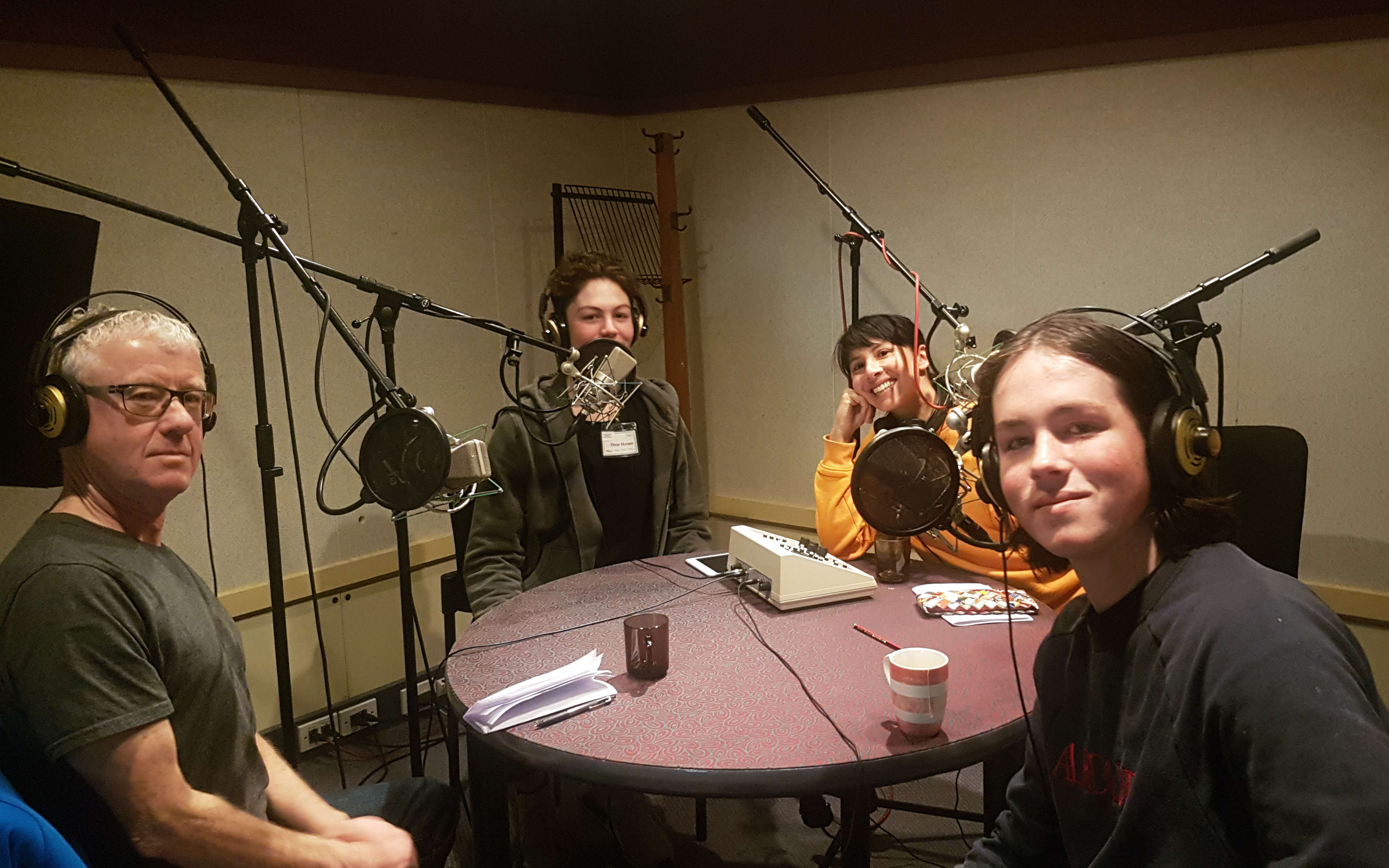 L-R Mark Cubey, Oscar Horner, Yadana Saw, Benny Lindsay Williams