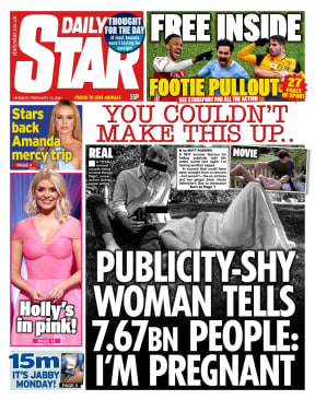 Harsh headline in UK tabloid Daily Star