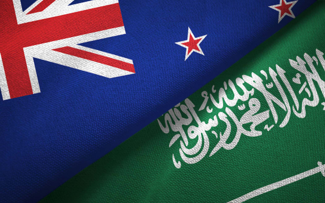 New Zealand and Saudi Arabia flags.