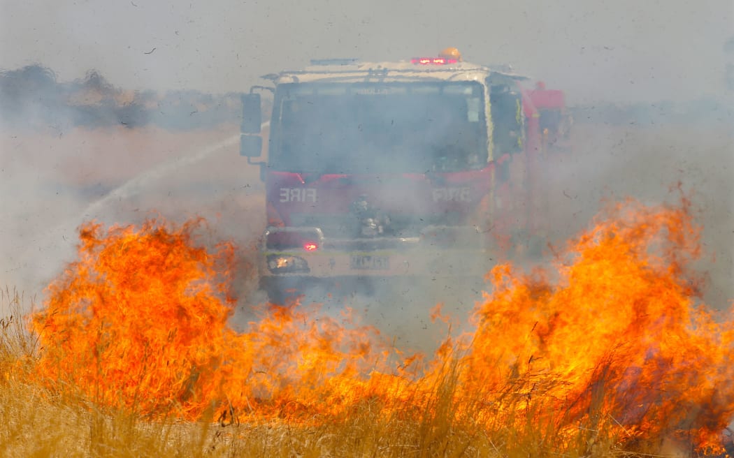 Some of the fires got close to homes in northern Melbourne.