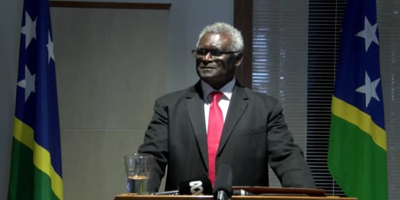 Solomon Islands Prime Minister Manasseh Sogavare