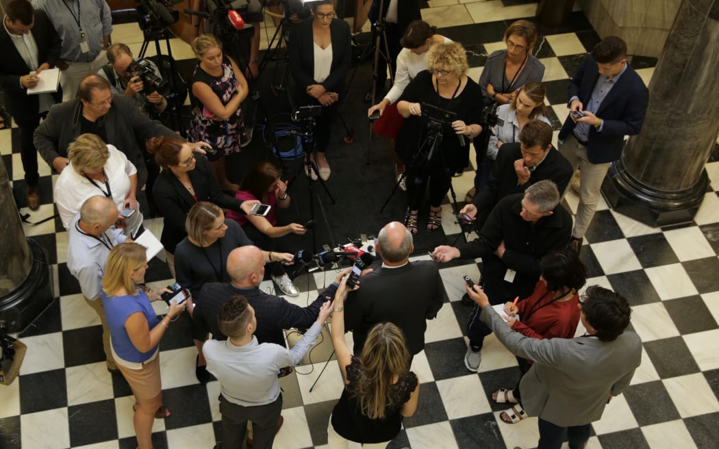 National Party MP Steven Joyce announces his resignation from politics.