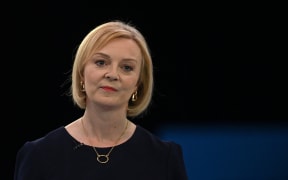 Contender to become the country's next prime minister and leader of the Conservative party, British Foreign Secretary Liz Truss.