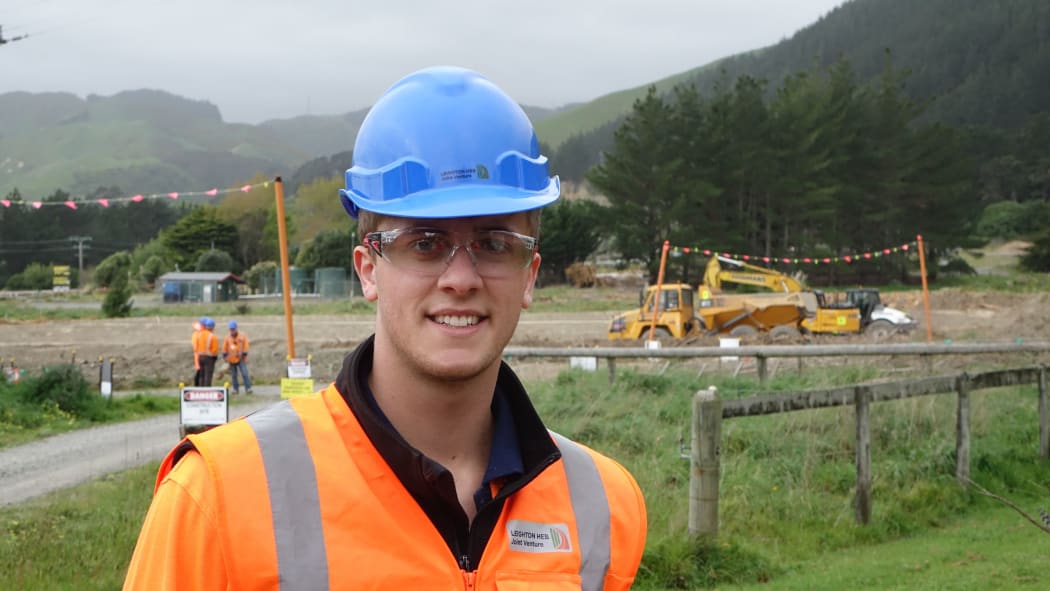 Young site engineer Antony Feek.