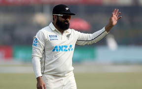 Ajaz Patel of New Zealand