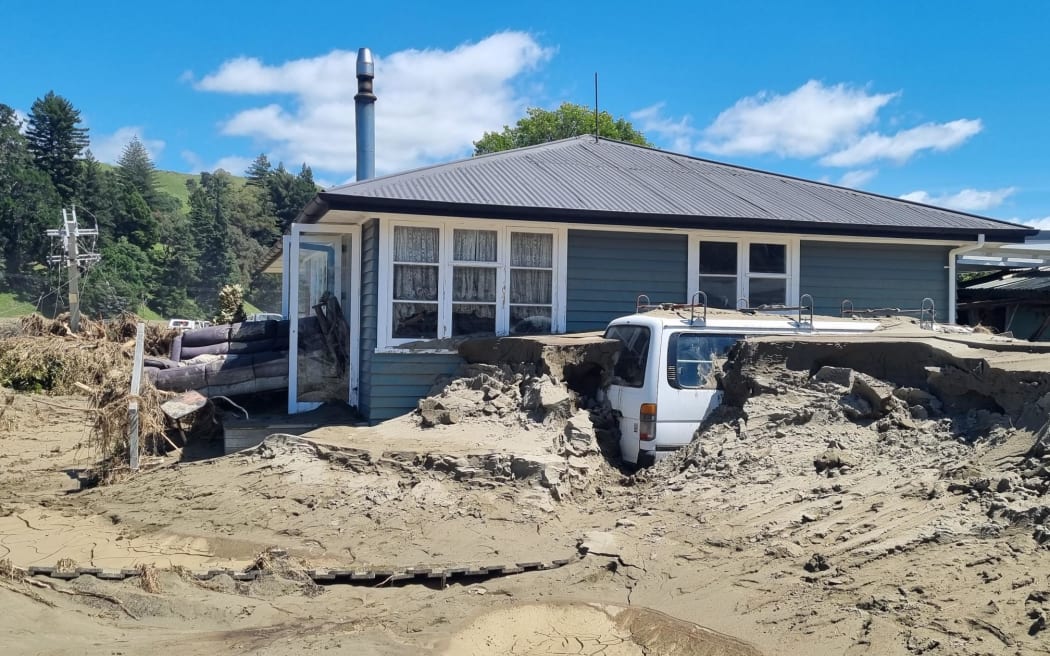 Flood damage in the Esk Valley in Hawke’s Bay.