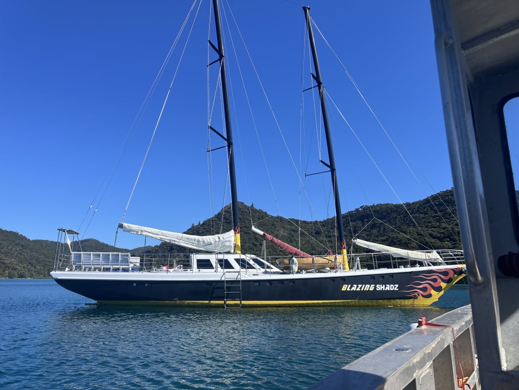 Blazing Shadz, the yacht belonging to Julie Butler who is missing.