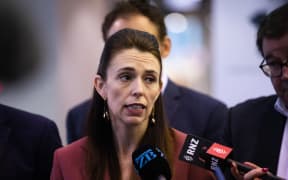 Jacinda Ardern gave her first post-election speech to a business audience at BECA in Auckland