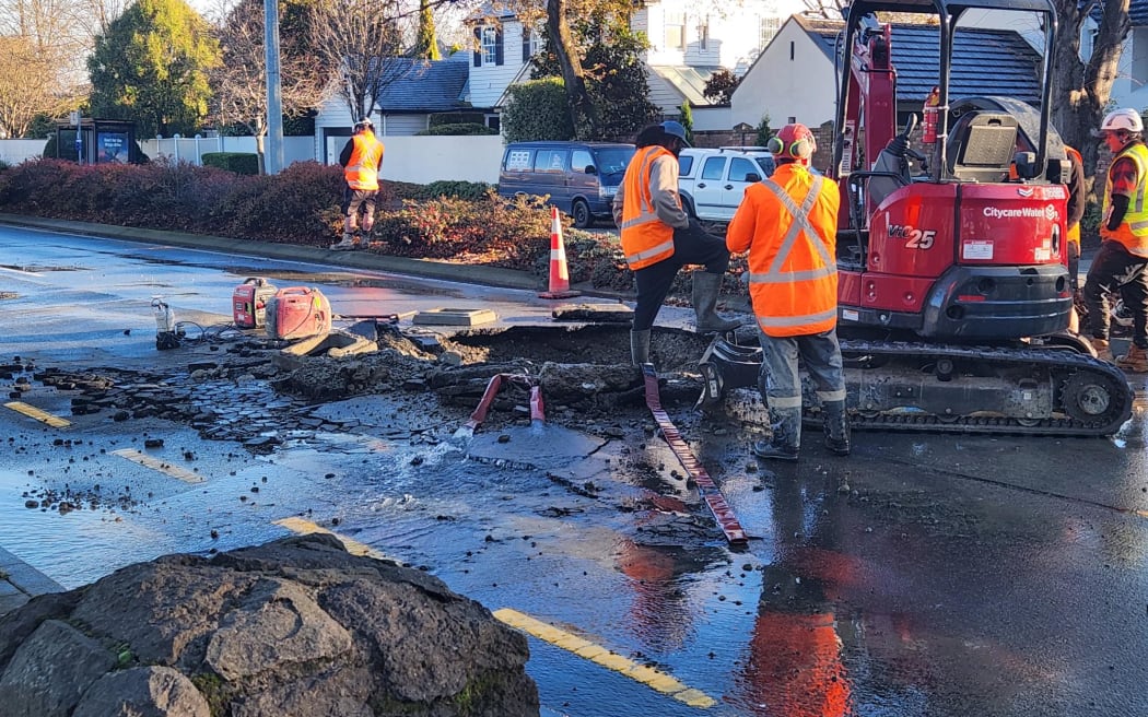 Fendalton Rd sinkhole