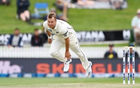 New Zealand pace bowler Neil Wagner.
New Zealand Black Caps v West Indies, Day 3 of the 1st international cricket test at Seddon Park, Hamilton, New Zealand.  Saturday 5 December 2020. West Indies tour of New Zealand. © Copyright photo: Andrew Cornaga / www.photosport.nz