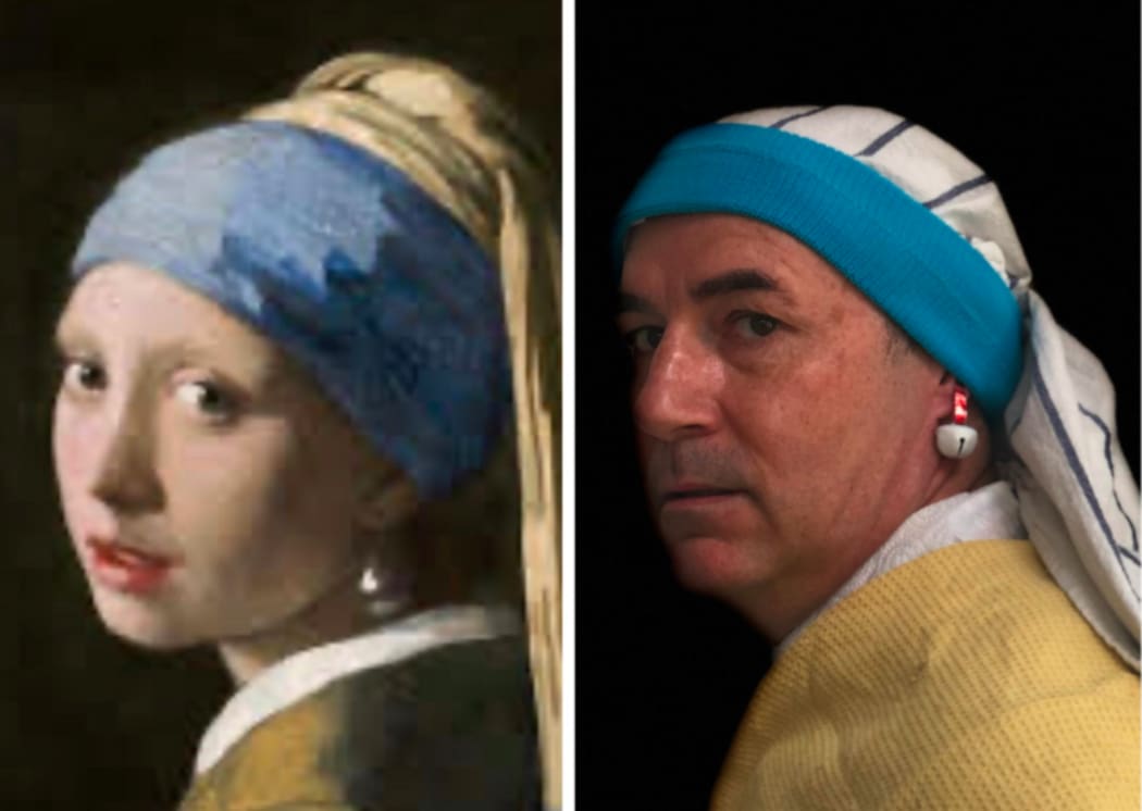 A Man with a Pearl Earing
