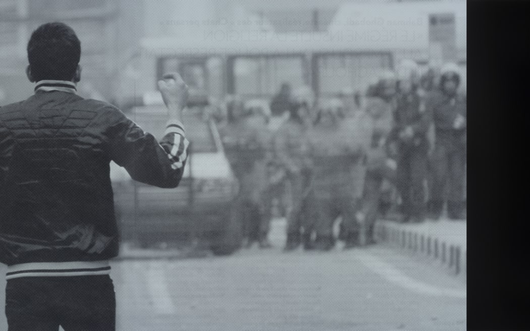 Marco Fusinato, The Infinitive 4, which is part of the new exhibition at the Auckland Art Gallery