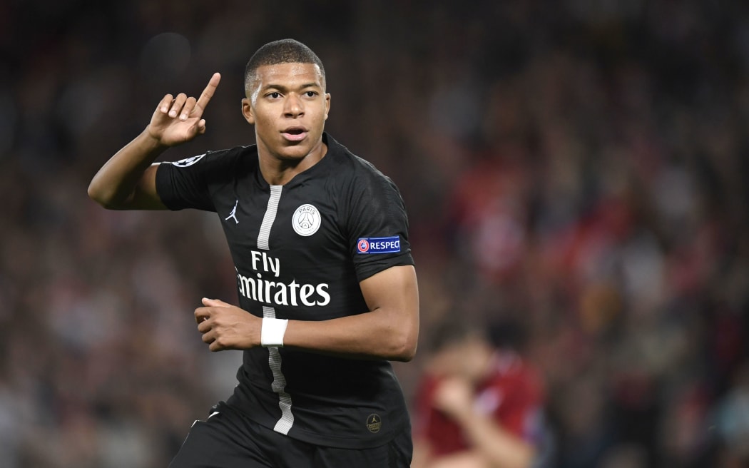 Kylian Mbappe of Paris Saint-Germain.