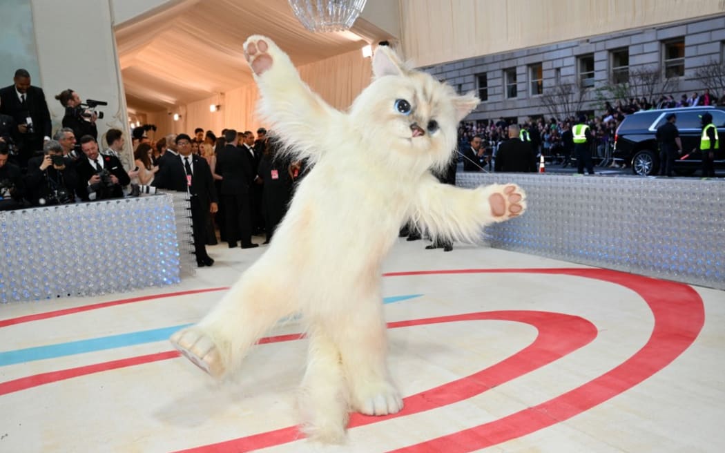 US actor Jared Leto arrives for the 2023 Met Gala at the Metropolitan Museum of Art on May 1, 2023, in New York. The Gala raises money for the Metropolitan Museum of Art's Costume Institute. The Gala's 2023 theme is “Karl Lagerfeld: A Line of Beauty.
