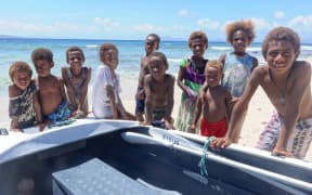 Children on Makira island