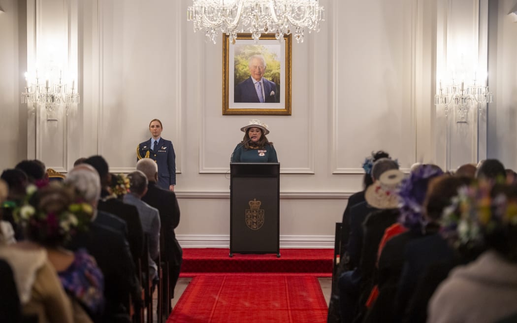The Coastwatchers certificates of service ceremony at Government House, Wellington on 2nd July 2024. Governor-General Dame Cindy Kiro, GNZM, QSO, presented families of 25 Pacific Islands coastwatchers - and those of five Post and Telegraph Department coastwatchers - with certificates as a final step in recognising their service.