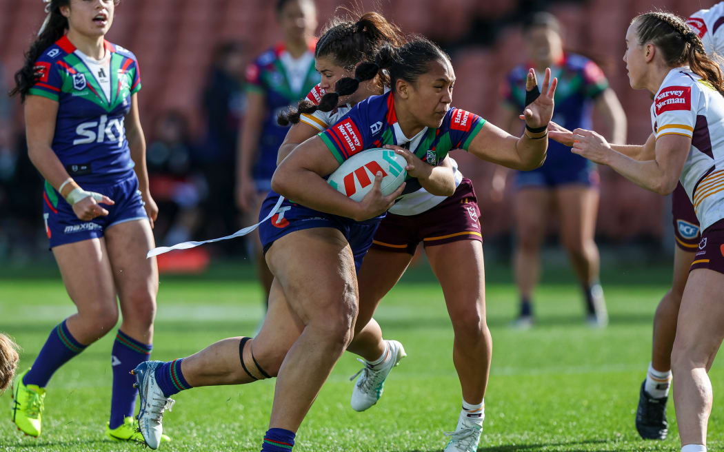 Warriors Ivana Lauitiiti during the Warriors vs Broncos, Telstra Womens Premiership match at FMG Stadium, Hamilton, New Zealand on Sunday 7 September 2025.