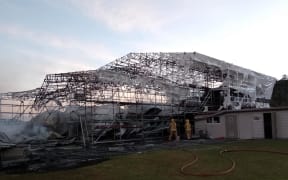 The aftermath of the fire.
