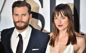 Jamie Dornan, left, and Dakota Johnson at the the UK Premiere of Fifty Shades of Grey. 12 February, 2015.