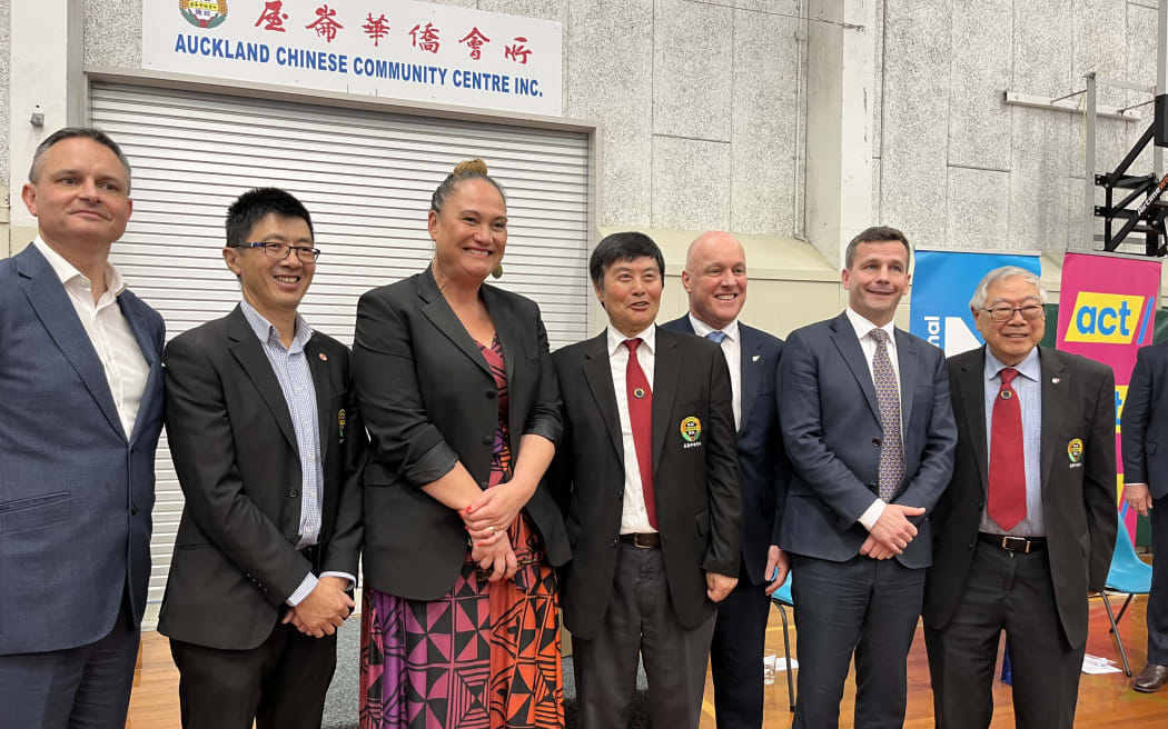 Political party members from the Greens, Labour, National, and ACT engaged in heated debates with the Chinese community on key issues while campaigning for the general elections on 11 September, 2023 in Auckland.