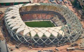 The Arena Manaus football stadium in Manaus, Brazil.