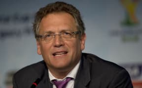 FIFA's Jerome Valcke speaks during a press conference in Sao Paulo, Brazil, on 20 January.