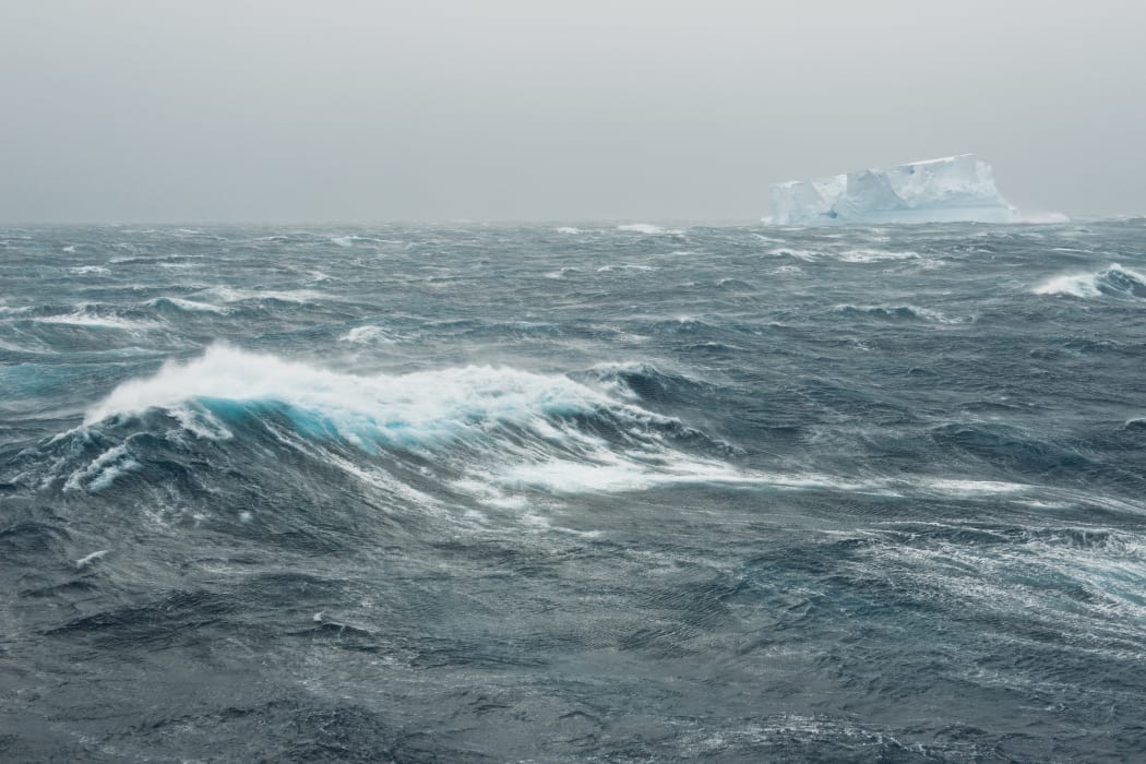 Ocean swells near Totten Glacier in Antarctica.