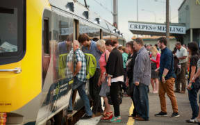 Train commuters in Wellington region.