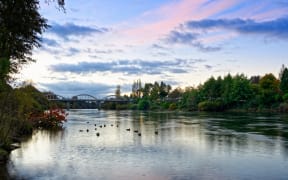 Waikato river near Fairfield Bridge, Hamilton