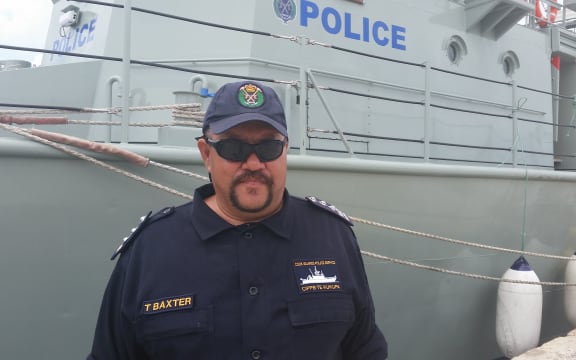 The commanding officer of the Te Kukupa, Tepaki Baxter