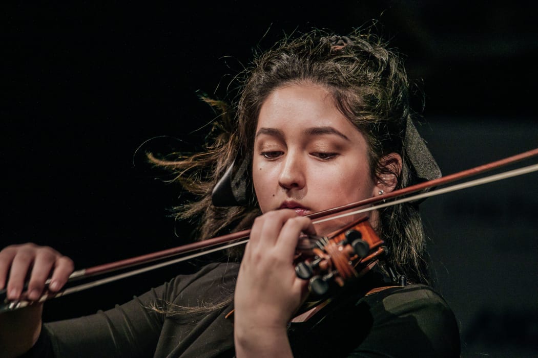 Emmalena Huning performing in the quarter-finals