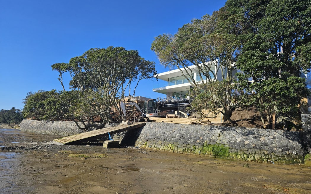 The newly built house on Rawene Avenue.