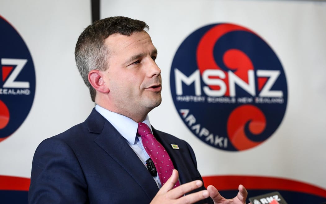 Associate Education Minister David Seymour announcing New Zealand's first new charter school in Christchurch will open in 2025.