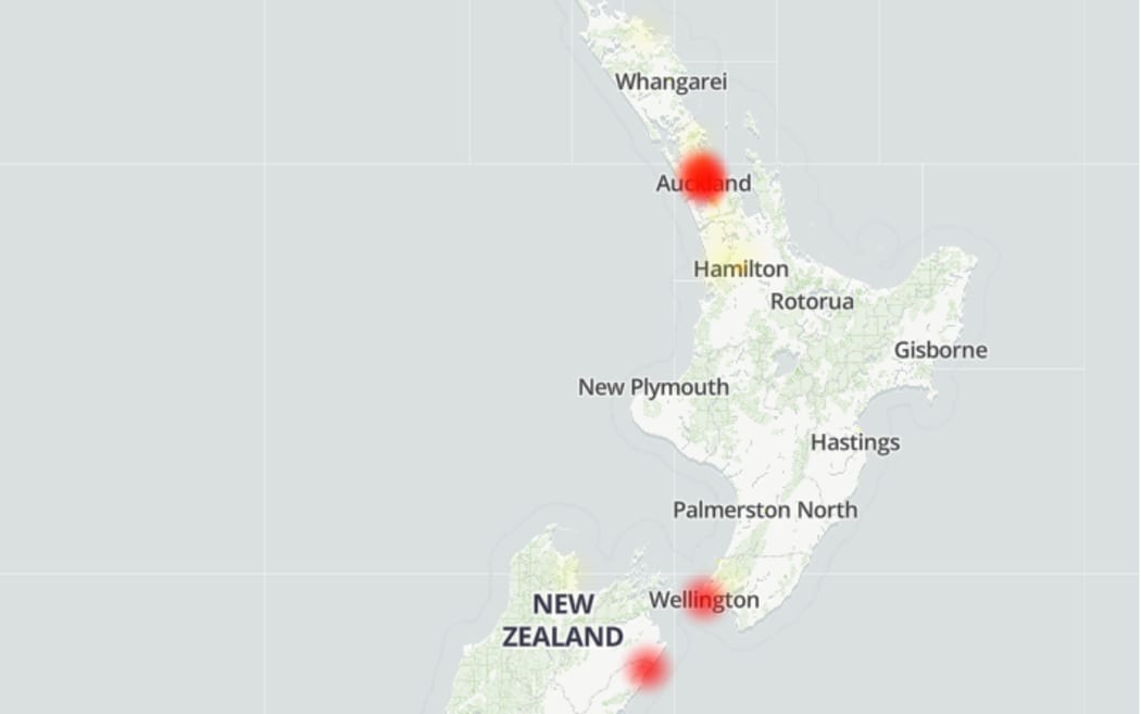 One NZ outages.
