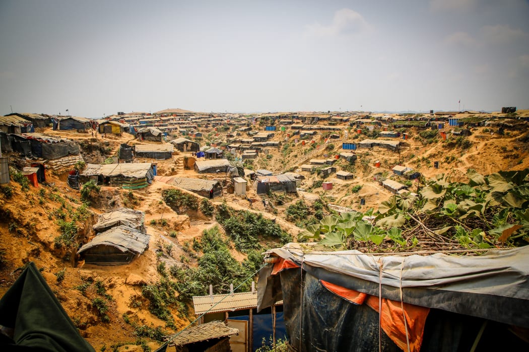 The Cox's Bazaar refuge camp in Bangladesh.