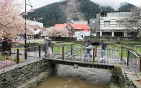 An image shows the aftermath of torrential rain in Queenstown, which caused a local state of emergency to be declared on 22 September, 2023.