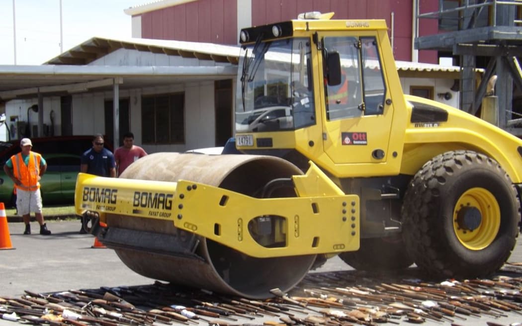 Samoa police gun amnesty closed with over 500 illegal guns destroyed