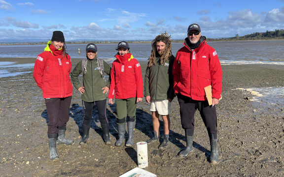 Megan Ranapia, Dr Kura Paul Burke, Te Āmai Paul-Burke, Nick and Joe Burke.